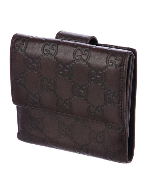 gucci leather compact wallet|Gucci wallet clearance.